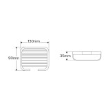 Επιτοίχια Σαπουνοθήκη Χρώμιο Conset C1593-130S04S04