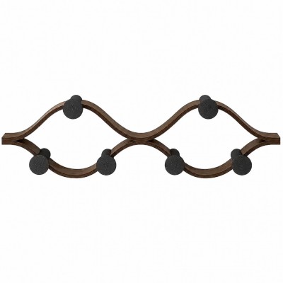 Κρεμάστρα Τοίχου Montage 6 Θέσεων 1021053-048 51x6x15cm Black-Walnut Umbra