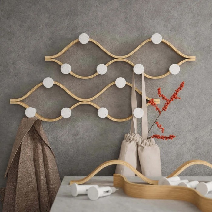 Κρεμάστρα Τοίχου Montage 6 Θέσεων 1021053-668 51x6x15cm White-Natural Umbra
