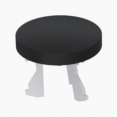 Διακοσμητική Τάπα (1τεμάχιο) Υπερχείλισης Νιπτήρος Τύπου ''C'' σε Μαύρο 1225