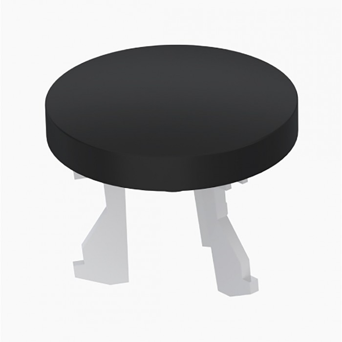 Διακοσμητική Τάπα (1τεμάχιο) Υπερχείλισης Νιπτήρος Τύπου ''C'' σε Μαύρο 1225