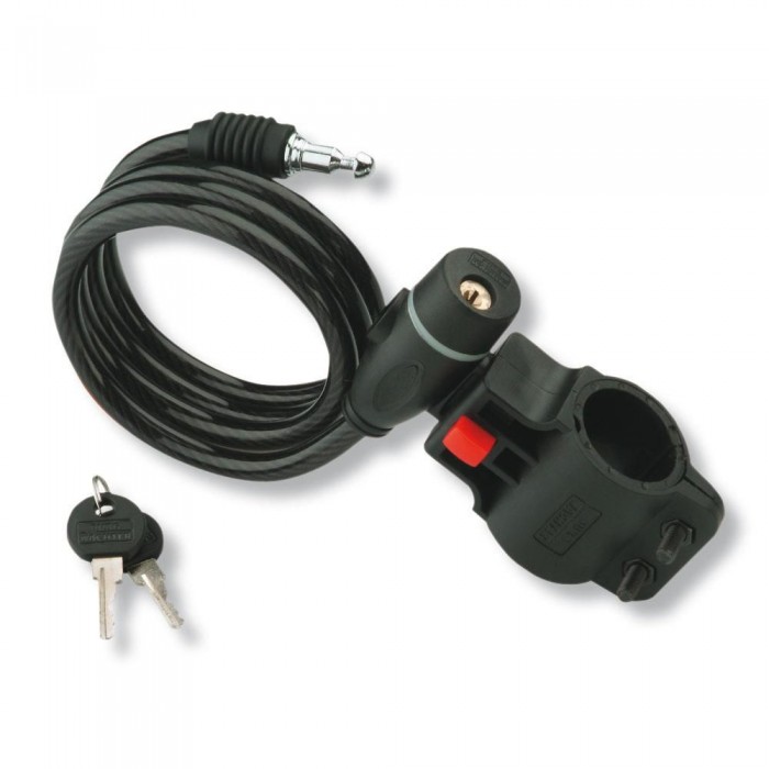 Κλειδαριά Ποδηλάτου με Συρματόσκοινο και Κλειδί 8mmX100cm Burg 1260.100
