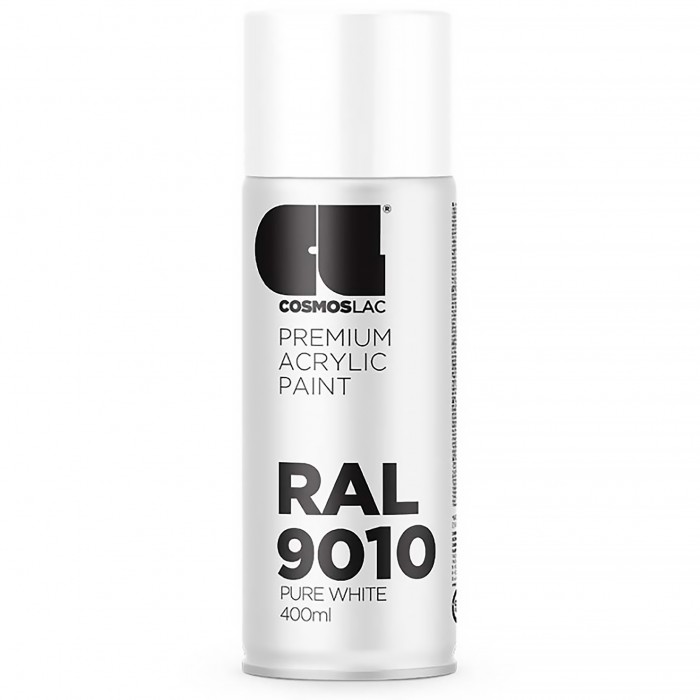 Σπρέι COSMOS LAC ΛΕΥΚΟ ΜΑΤ RAL9010-Νo301 400ml