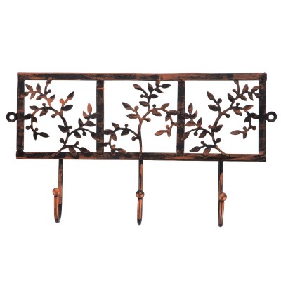 Κρεμάστρα ρούχων 3 θέσεων 418 σε Μαύρο-Χαλκός