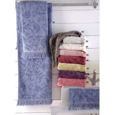 SIENNA - ΠΕΤΣΕΤΑ 100%ΒΑΜΒΑΚΙ ΖΑΚΑΡ ΚΡΟΣΣΙ 03 ΓΚΡΙ ΑΝΟΙΧΤΟ ΧΕΡΙΩΝ (30X50)