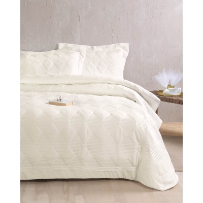 CHARMY - ΣΕΤ ΚΟΥΒΕΡΛΙ ΕΚΡΟΥ ΣΕΤ 7 ΤΕΜΑΧΙΑ (1 235X250, 2 240X260, 4 50X70)