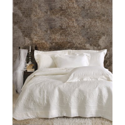 KRISPA  - ΣΕΤ ΚΟΥΒΕΡΛΙ ΕΚΡΟΥ ΣΕΤ 7 ΤΕΜΑΧΙΑ (1 235X250, 2 240X260, 4 50X70)