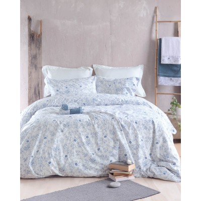 ORTENSIA ΜΠΛΕ - ΣΕΤ ΠΑΠΛΩΜΑΤΟΘΗΚΗ NOVA ΗΜΙΔΙΠΛΟ (160X250)