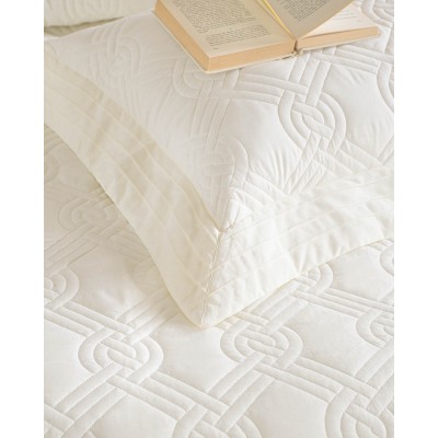 REINA - ΣΕΤ ΚΟΥΒΕΡΛΙ ΕΚΡΟΥ ΣΕΤ 7 ΤΕΜΑΧΙΑ (1 235X250, 2 240X260, 4 50X70)