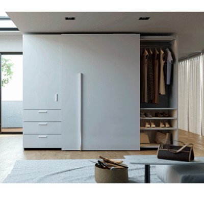 Μηχανισμός Συρόμενων πορτών Ισοεπίπεδης ντουλάπας Salice M50 για δυο φύλλα