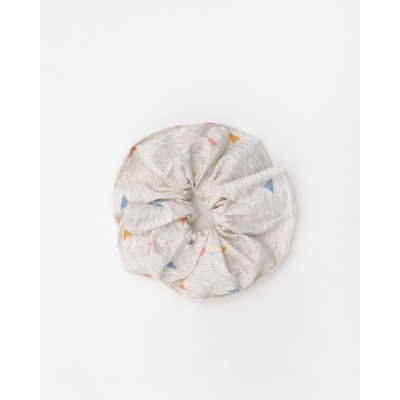 Scrunchies Λαστιχάκι Μαλλιών Triangles With Yellow Κίτρινο