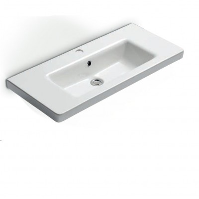 Νιπτήρας μπάνιου σε λευκό χρώμα Bianco Urban 35080-300 80x35 cm