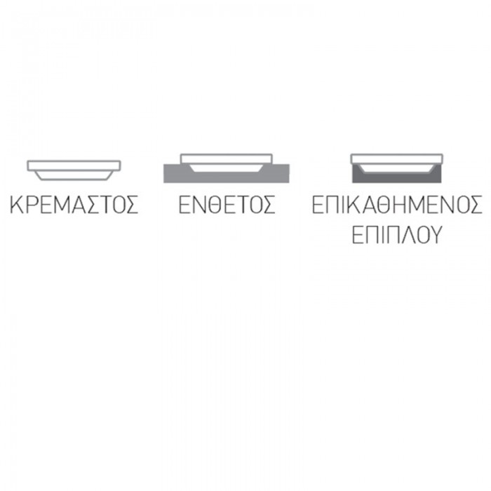 Νιπτήρας μπάνιου σε λευκό χρώμα Bianco Urban 35080-300- 80 x35 cm