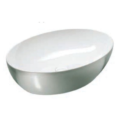 Νιπτήρας μπάνιου σε χρώμα πλατίνας Gsi Pura Platinium 8842-430300 60 x 42 cm