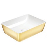 Νιπτήρας μπάνιου σε χρυσό χρώμα Gsi Sand Gold 9037-200300 50 x 38 cm