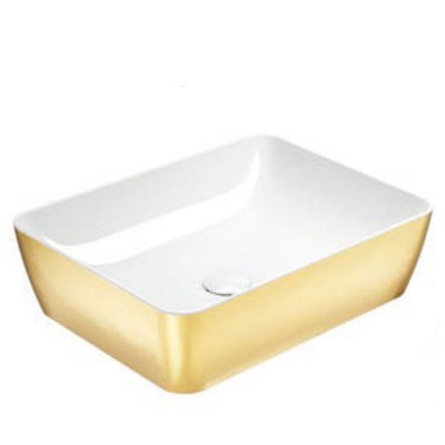 Νιπτήρας μπάνιου σε χρυσό χρώμα Gsi Sand Gold 9037-200300 50 x 38 cm