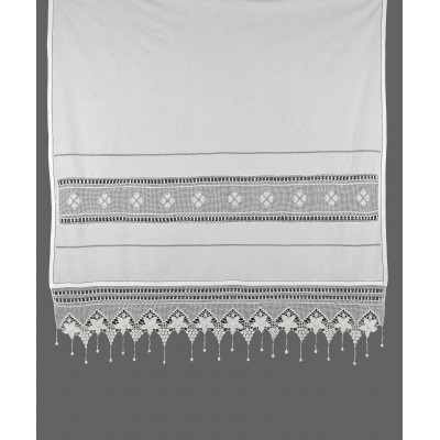 κουρτίνα 027 (40cm x 80cm) λευκό με τούνελ