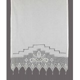 κουρτίνα 075 (90cm x 130cm) λευκό με τούνελ