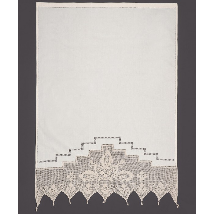 κουρτίνα 075 (90cm x 130cm) ecru με τούνελ