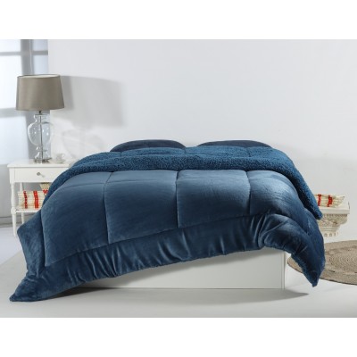 Κουβερτοπάπλωμα solid (220cm x 240cm) navy