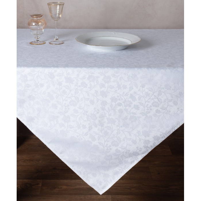 Ζακάρ καρέ 1010 (85cm x 85cm) λευκό