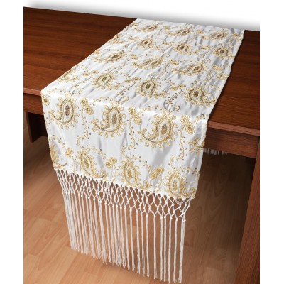 Σατέν τραβέρσα 1028 (50cm x 210cm) λευκό  