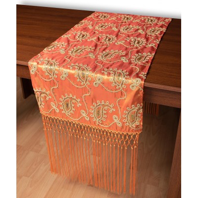 Σατέν τραβέρσα 1028 (50cm x 210cm) πορτοκαλί  