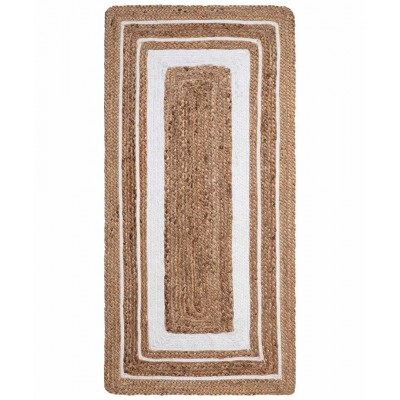 Χαλί γιούτα 1725 (60cm x 130cm) natural/white