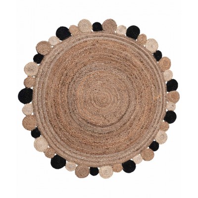 Χαλί γιούτα 1731 (120cm) black