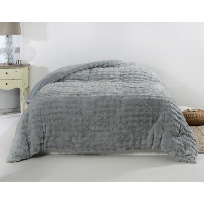Κουβερτοπάπλωμα burble (240cm x 260cm) γκρί