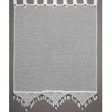 κουρτίνα 2003/1 (120cm x 150cm) λευκή με τιράντα