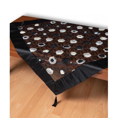 Τούλινο καρέ 264-17 (85cm x 85cm) μαύρο