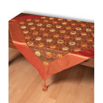 Τούλινο καρέ 264-17 (85cm x 85cm) πορτοκαλί