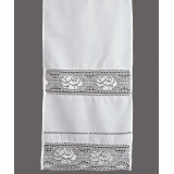κουρτίνα 343 (160cm x 160cm) λευκό με τούνελ