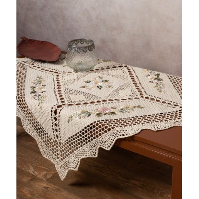 Καρέ ροκοκό και πλεκτό (85cm x 85cm) 3509