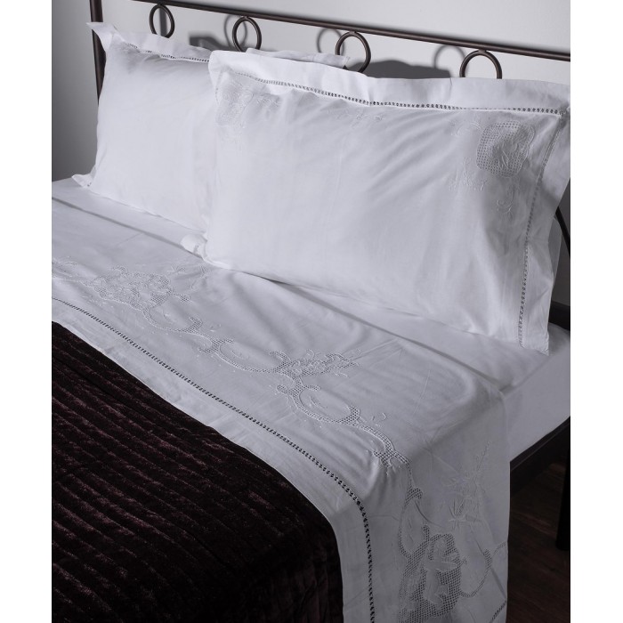 ΣΕΝΤΟΝΙ 415/37 ΤΡΙΩΝ ΤΕΜΑΧΙΩΝ (225CM X 270CM) ΛΕΥΚΟ