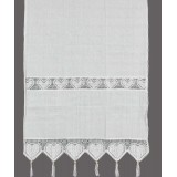 κουρτίνα 432 (90cm x 130cm) λευκή με τούνελ