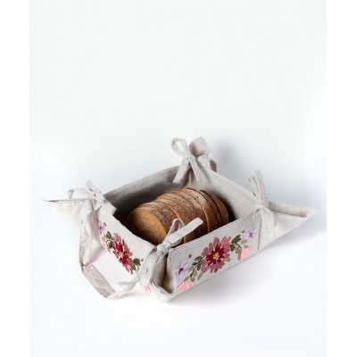 Ψωμιέρα rococo 4338 (18cm x 18cm) μπέζ