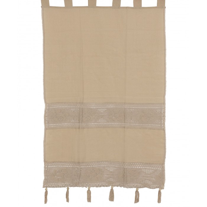 κουρτίνα 450 (160cm x 160cm) ecru με τιράντες