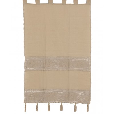 κουρτίνα 450 (150cm x 260cm) ecru με τιράντες