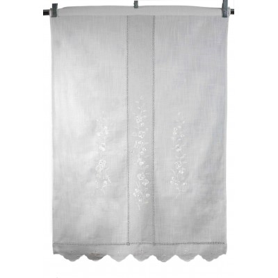 κουρτίνα 466 (90cm x 130cm) ivory/άμμου με τούνελ