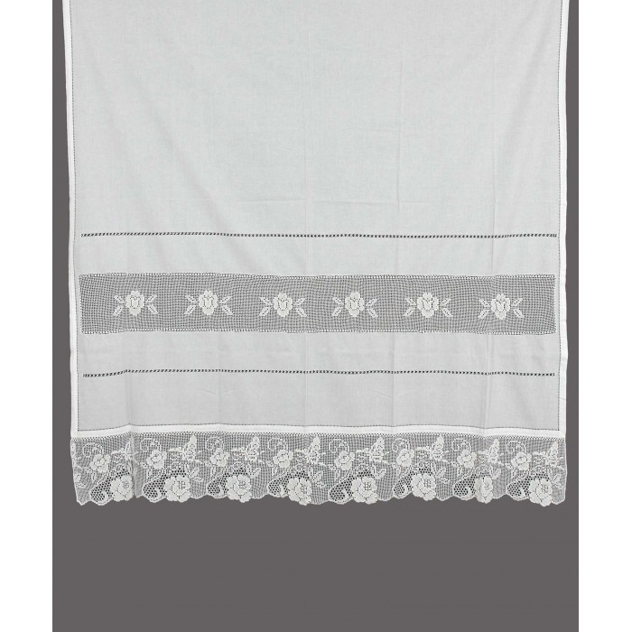 κουρτίνα 5119 (140cm x 260cm) λευκή με τούνελ