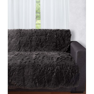 Διακοσμητικό μαλλιαρό ριχτάρι 5336 (145cm x 195cm) ανθρακί