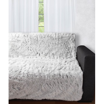 Διακοσμητικό μαλλιαρό ριχτάρι 5336 (145cm x 195cm) δίχρωμο/γκρί βάση