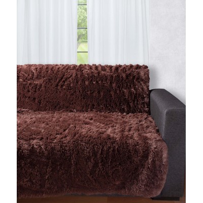 Διακοσμητικό μαλλιαρό ριχτάρι 5336 (145cm x 195cm) καφέ