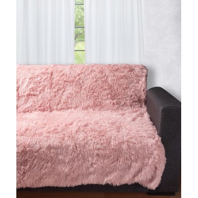Διακοσμητικό μαλλιαρό ριχτάρι 5336 (145cm x 195cm) ροζ