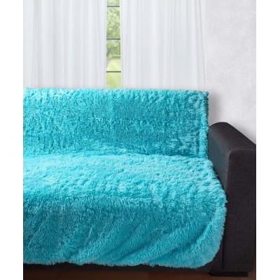 Διακοσμητικό μαλλιαρό ριχτάρι 5336 (145cm x 195cm) τυρκουάζ