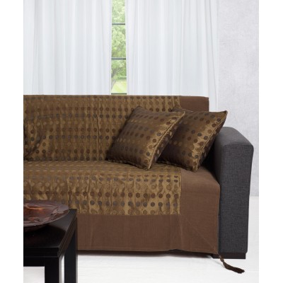 ΡΙΧΤΑΡΙΑ 602 πουά (150cm x 180cm) λαδί