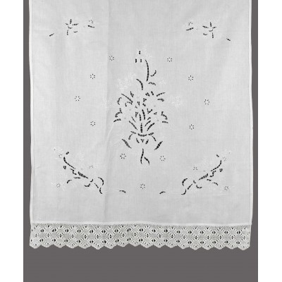 κουρτίνα 664 (120cm x 150cm) λευκό με τούνελ