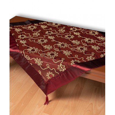 Τούλινο καρέ 7180 (85cm x 85cm) μπορντώ 